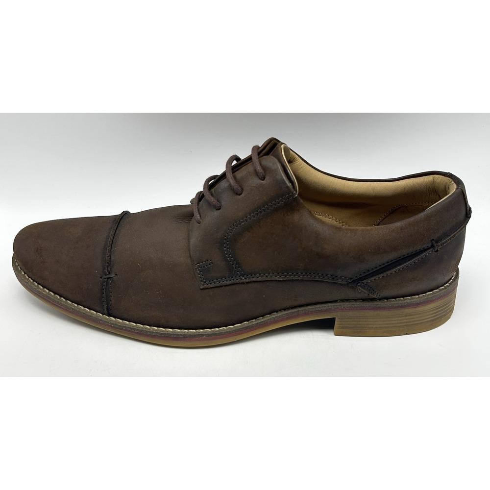 Studio Belvedere Oxford Shoes Mens 12 D Paris Brown Leather Cap Toe Dress